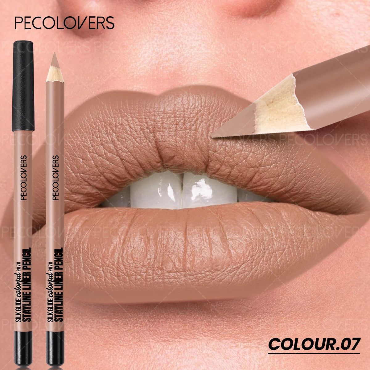 1 Pièce Crayon à Lèvres Mat – Waterproof, Longue Tenue, Plusieurs Couleurs, Idéal Halloween et Noël