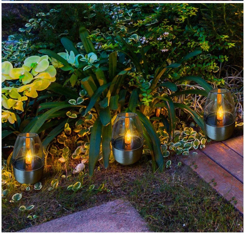Solar LED Flameless Candles – Waterproof Outdoor Candle Lights for Garden & Wedding Decor