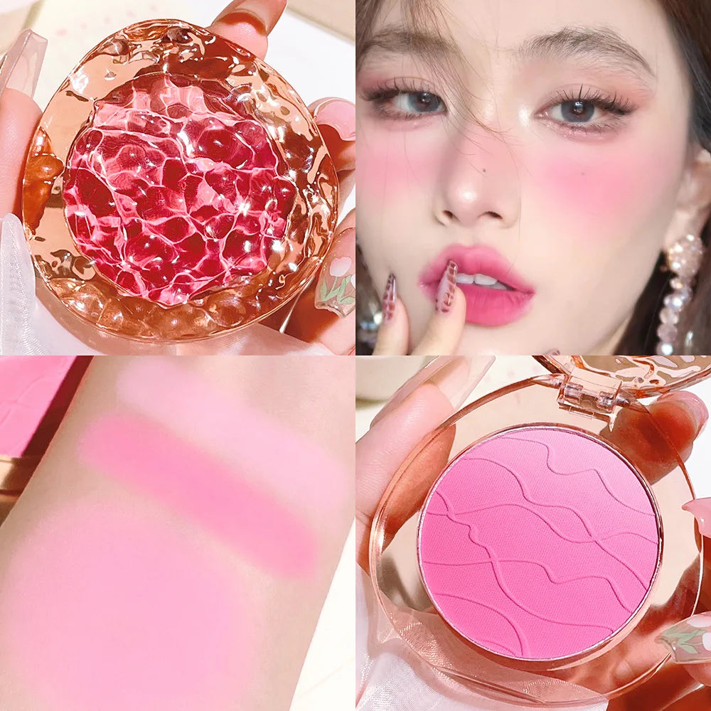 Blush Cute Pop Dégradé — Fini Mat, Texture Délicate, Maquillage Quotidien Nude, Illumine les Joues