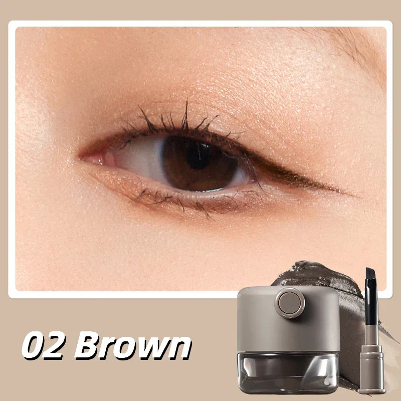 Eyeliner gel  – noir ou marron, waterproof, anti-bavure, longue tenue, séchage rapide, maquillage des yeux