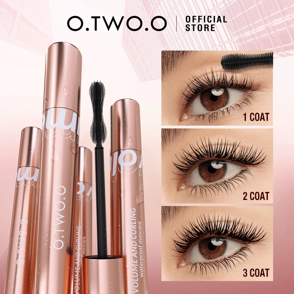 Mascara 4D fibres de soie waterproof volume et recourbant cils épais nourrissant extensions haute qualité