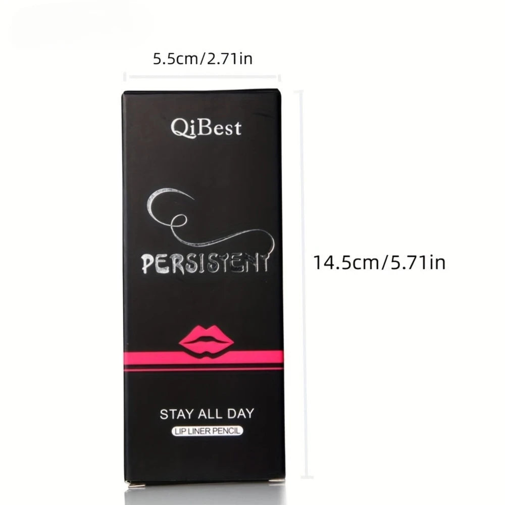 Set 12 Crayons à Lèvres Mat Nude – Longue Tenue, Waterproof, Haute Pigmentation, Crayon Contour, Outils Maquillage des Lèvres