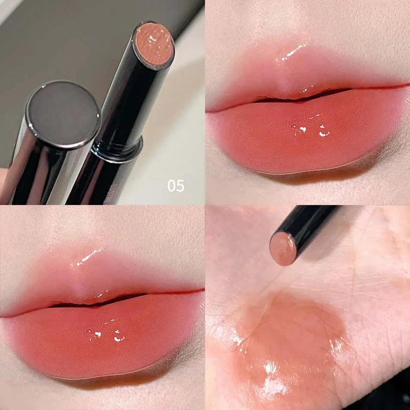 Rouge à lèvres miroir – Texture lisse et riche en pigments | Forme un film sans dessécher ni coller | Hydratant pour des lèvres pulpeuses et éclatantes