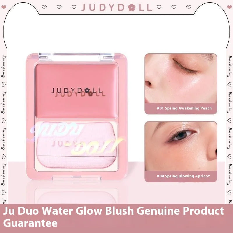 Palette Crème— Blush et Highlighter, Fini Lumineux (Dewy Glow), Multi-Usage pour Joues, Yeux et Lèvres, Effet Floutant et Volumisant