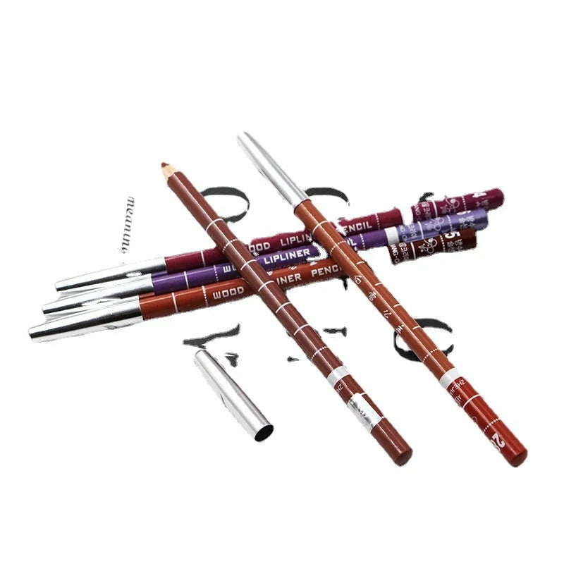 Set 28 Couleurs Crayons à Lèvres Waterproof – Mat, Teintes Nude et Rouge, Longue Tenue, Anti-Transfert, Maquillage des Lèvres pour Femmes, Fête