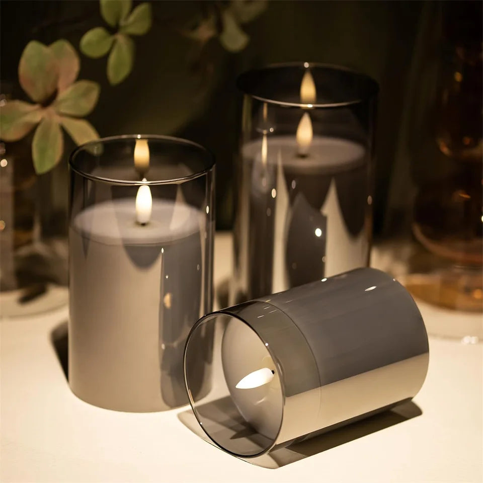 LED Flameless Wax Candles with Remote & Timer – Realistic Flickering Candles for Home Decor
