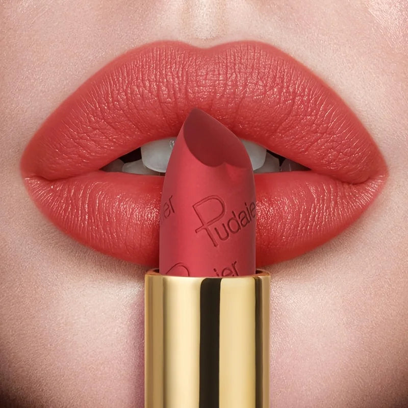 Rouge à lèvres velours mat – Waterproof et résistant à la transpiration | Application facile et portable | Gloss pratique pour un maquillage lèvres parfait