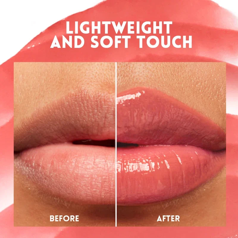 Rouge à lèvres effet miroir aquatique — Finition blanche | Non transférable et résistant aux taches | Hydratant avec effet gloss lumineux | Maquillage lèvres doux et brillant