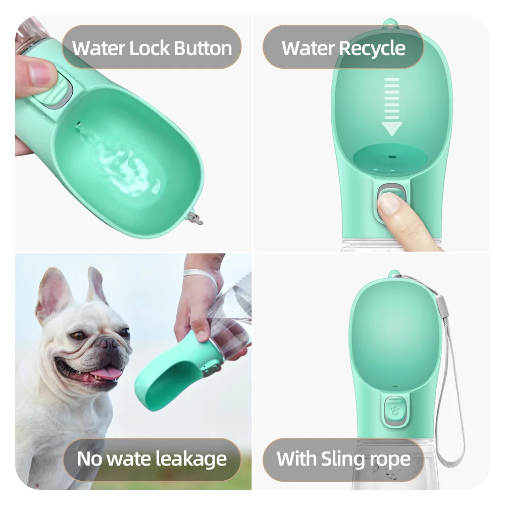 Portable Dog Water Bottle – Leakproof Travel Water Dispenser for Pets