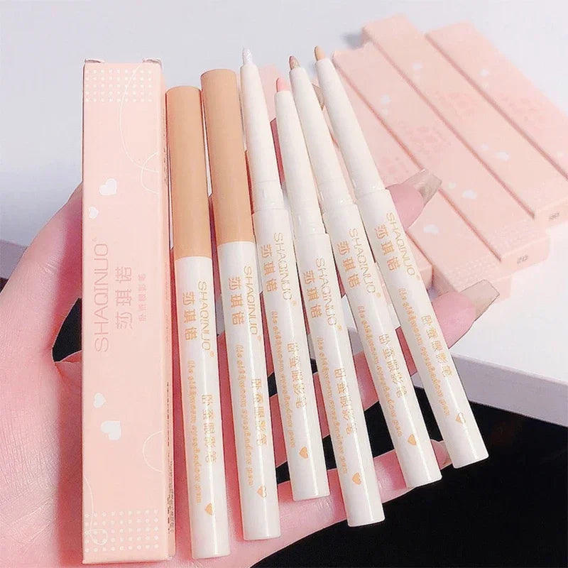 Stylo Pailleté Rose – Couleur Naturelle, Effet Lumineux, Mat, Crayon Fard à Paupières, Colle Eyeliner, Étanche, Maquillage Coréen