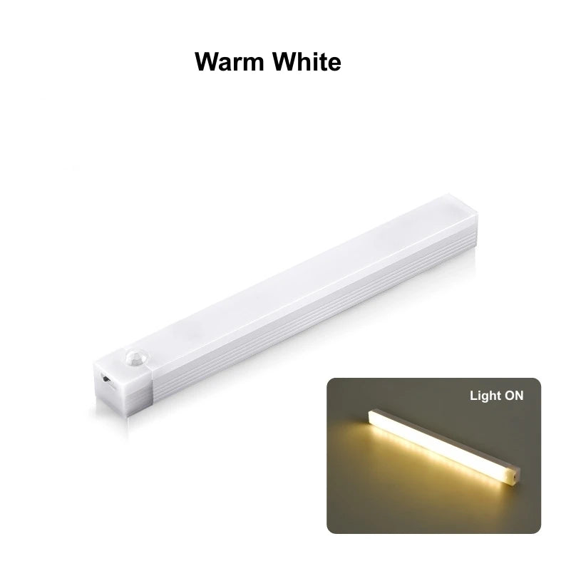 USB Rechargeable Motion Sensor LED Light Bar – Magnetic Night Light for Closet, Kitchen & Bedroom
