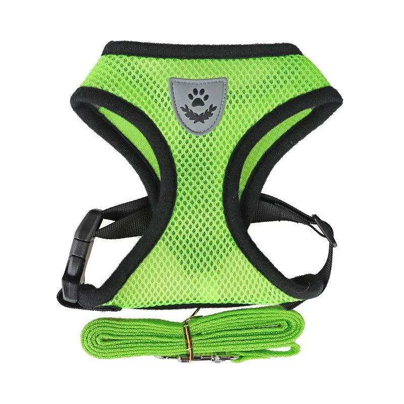 Adjustable Escape-Resistant Cat Harness & Leash Set – Soft Vest for Cats & Kittens