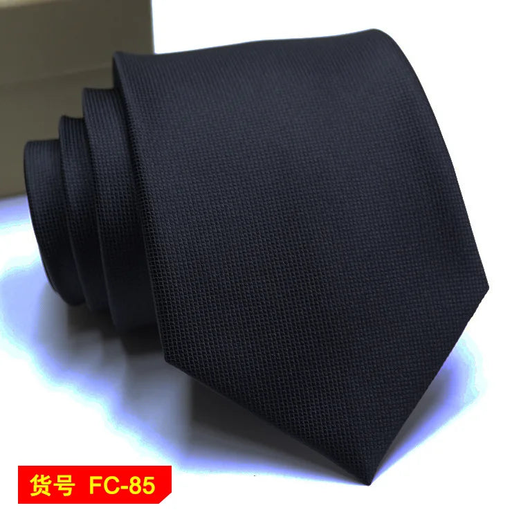 « Cravate Homme 7-8 cm – Unie, Rayée & Florale »