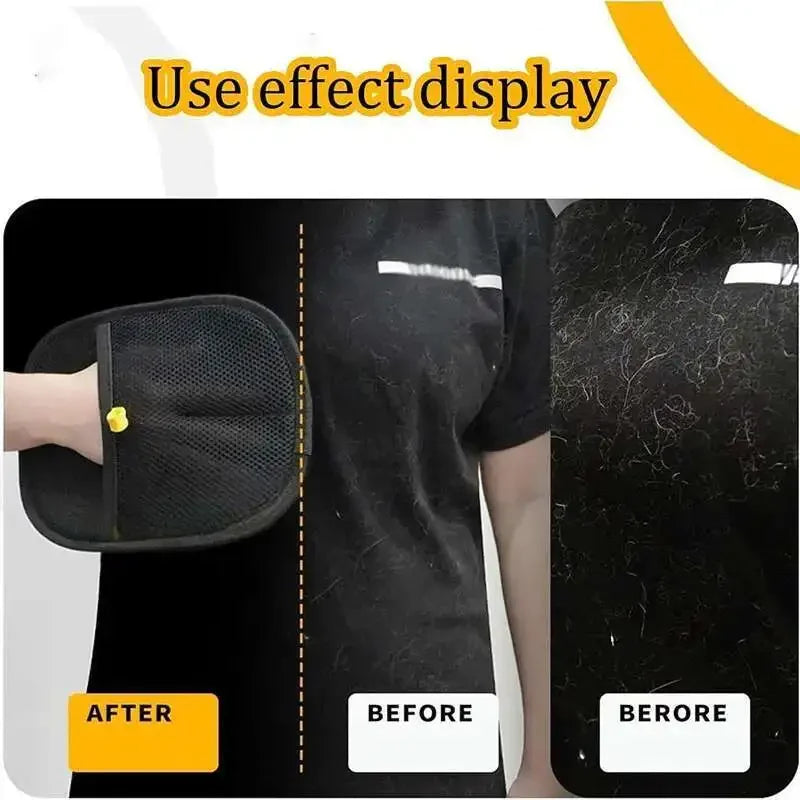 Double-Sided Pet Hair Removal Glove – Reusable Fur Cleaner for Furniture & Clothing