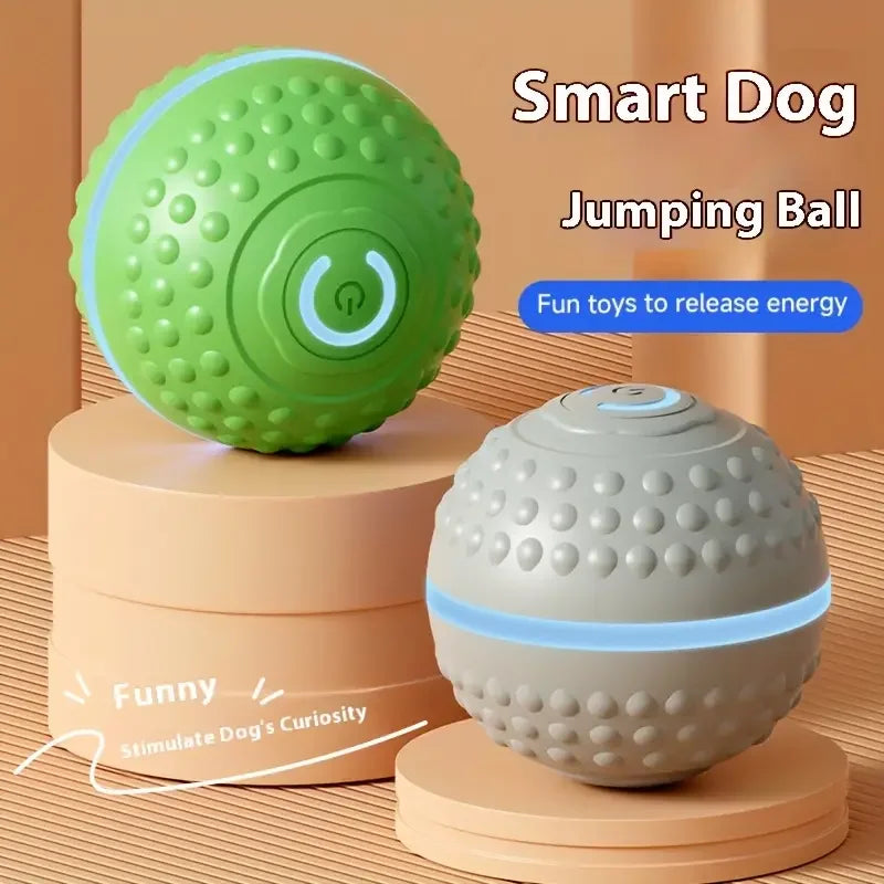 Smart Automatic Rolling Dog Ball – USB Rechargeable Interactive Pet Toy
