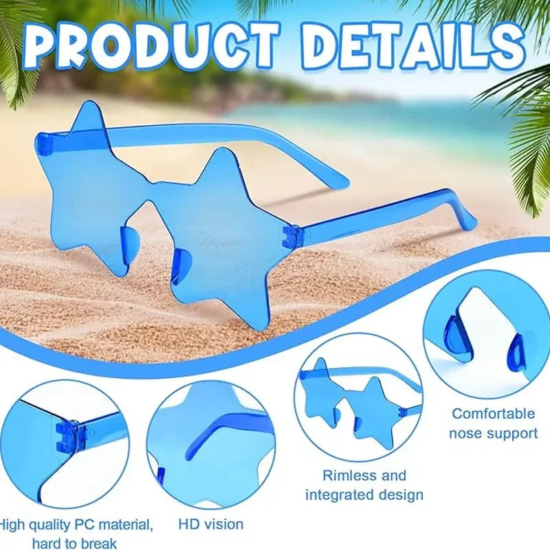 « Lunettes Étoile – Couleurs Bonbon, Lot de 1 à 9 »