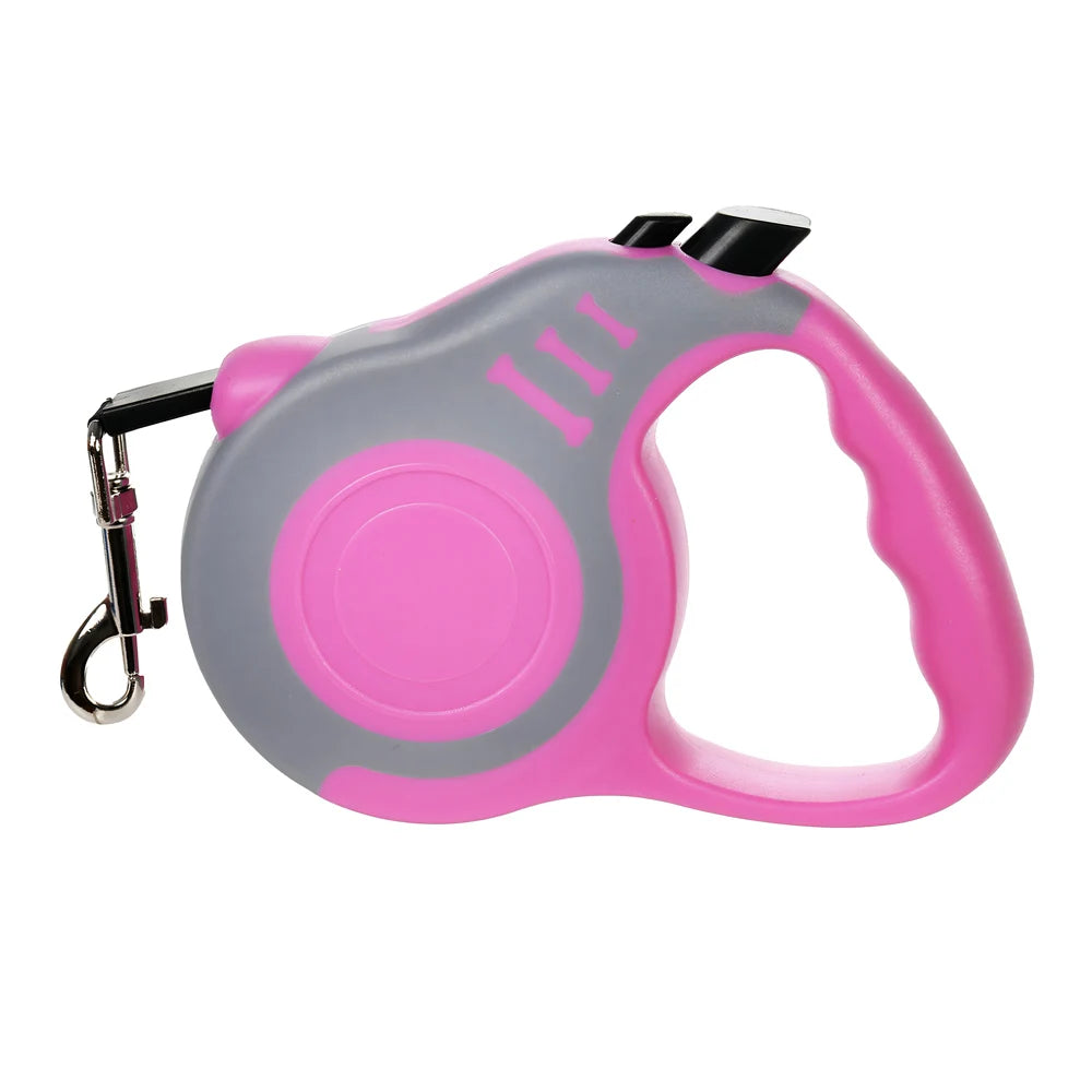 Retractable Dog Leash – 3m & 5m Adjustable Walking Lead for Small & Large Dogs