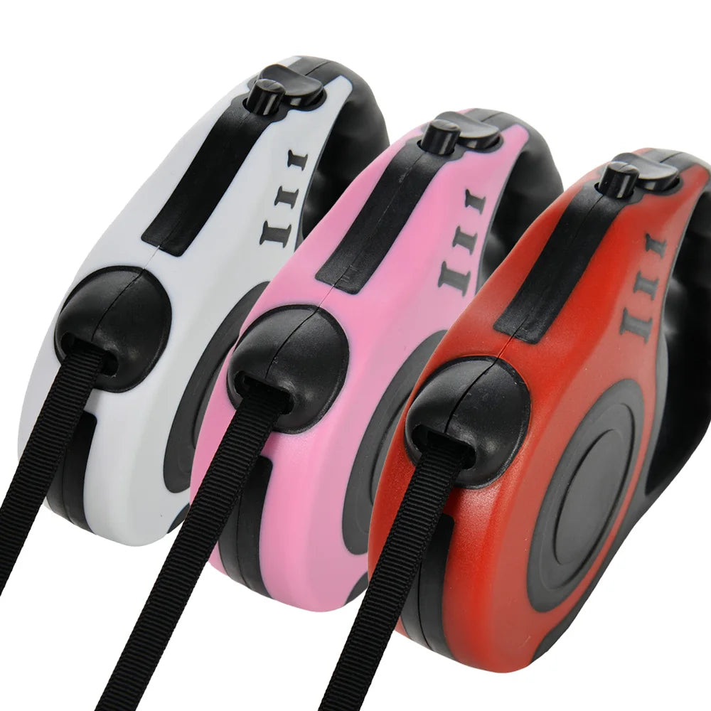 Retractable Dog Leash – 3m & 5m Adjustable Walking Lead for Small & Large Dogs