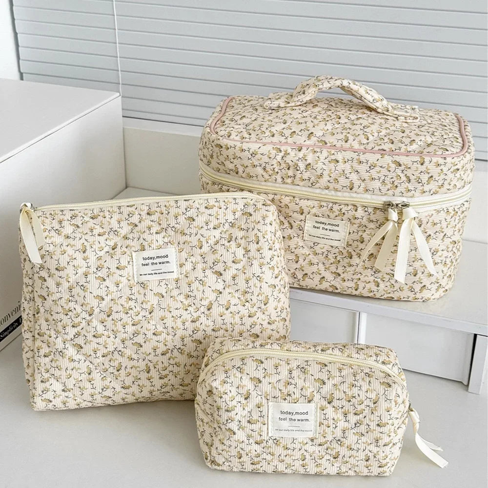 Floral Cosmetic Travel Bag