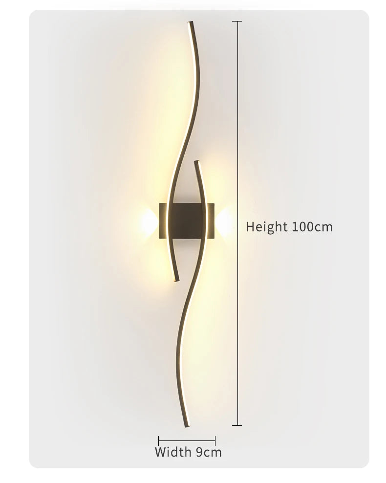 Modern LED Wall Lamp – Minimalist Lighting for Living Room, Bedroom & Kitchen