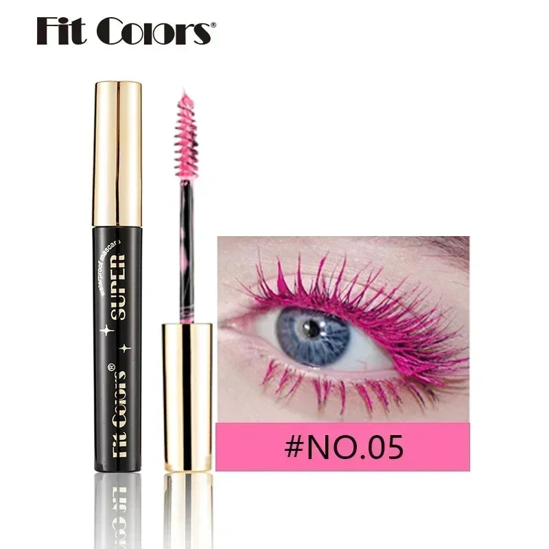 Mascara fibres de soie 5D – Mascara coloré waterproof, 14 teintes, effet 3D, allonge et épaissit les cils, extension de cils, cosmétique pour les yeux