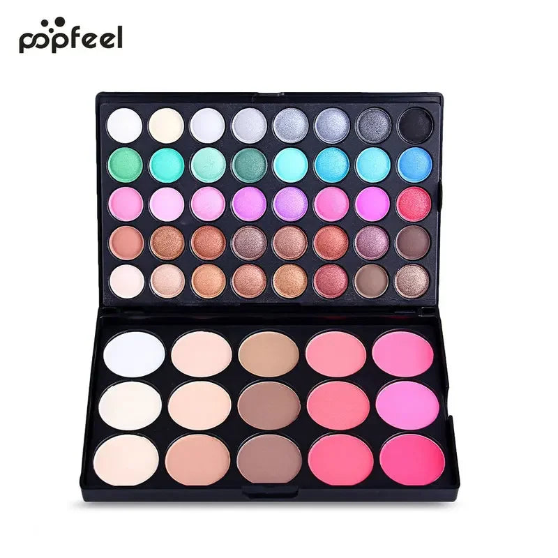 Coffret maquillage professionnel multi-fonction femme waterproof fards à paupières blush bronzer contour