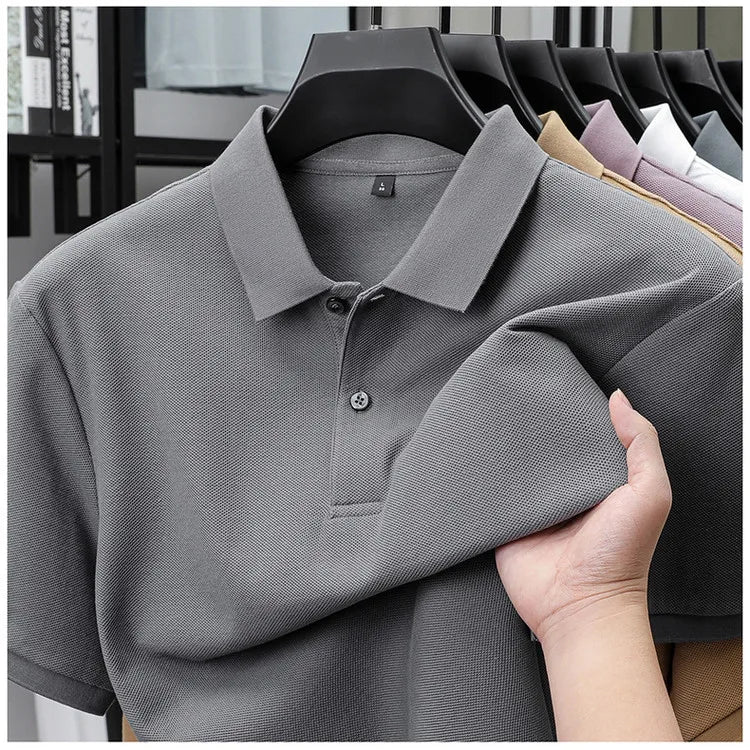 Polo 100% coton pour hommes – T-shirt respirant décontracté d'été, 19 couleurs, idéal pour le golf et le sport, décontracté d'affaires, finition semblable à la soie