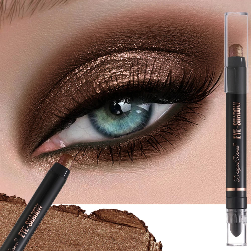 Set de crayons fards à paupières nacrés, application en un geste, effet brillant, texture délicate et soyeuse