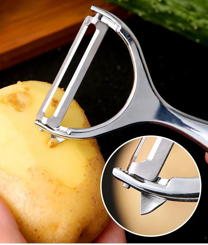 Stainless Steel Vegetable Peeler – Multifunction Potato, Carrot & Fruit Peeler Kitchen Tool