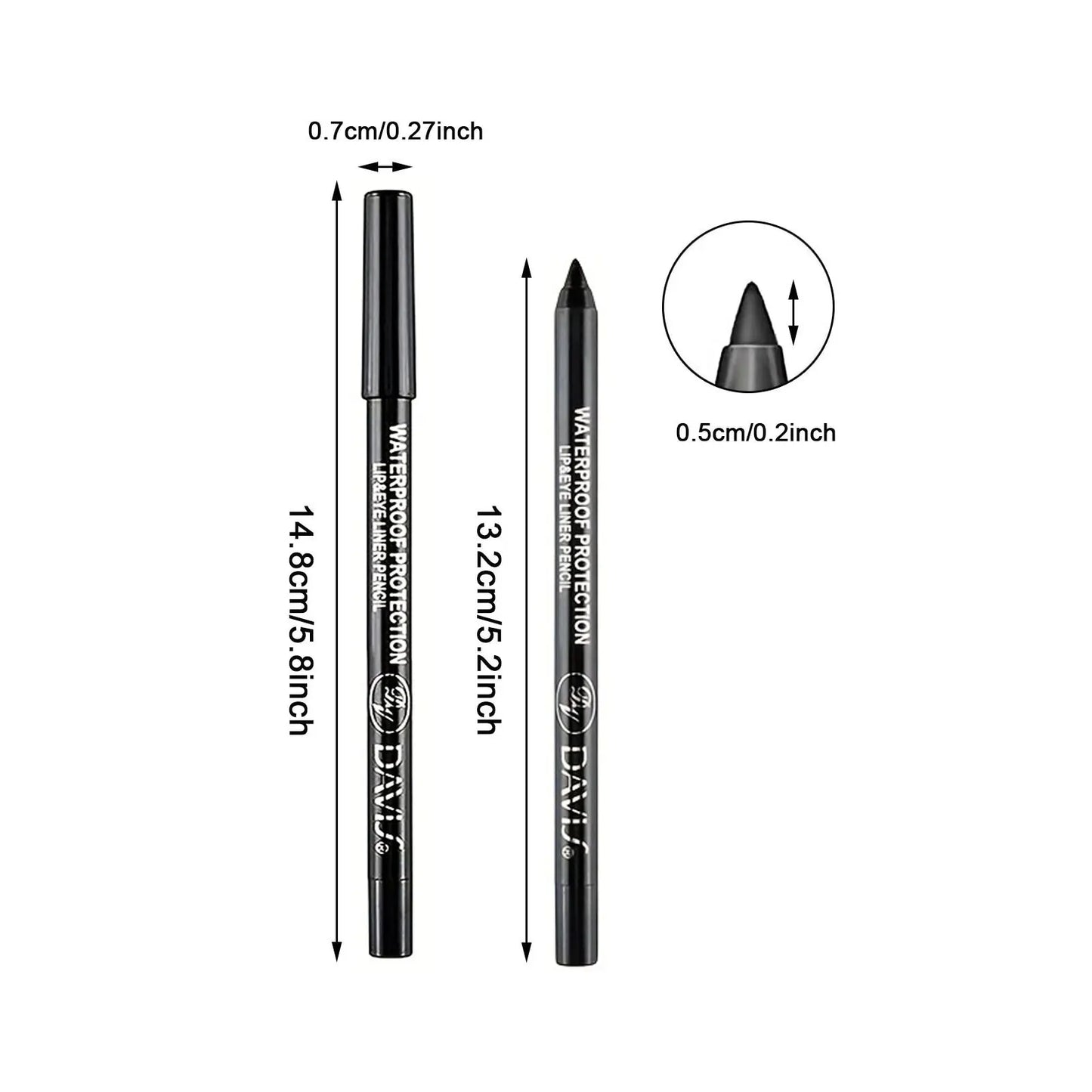 Eyeliner Crayon Waterproof – Haute Brillance et Longue Tenue