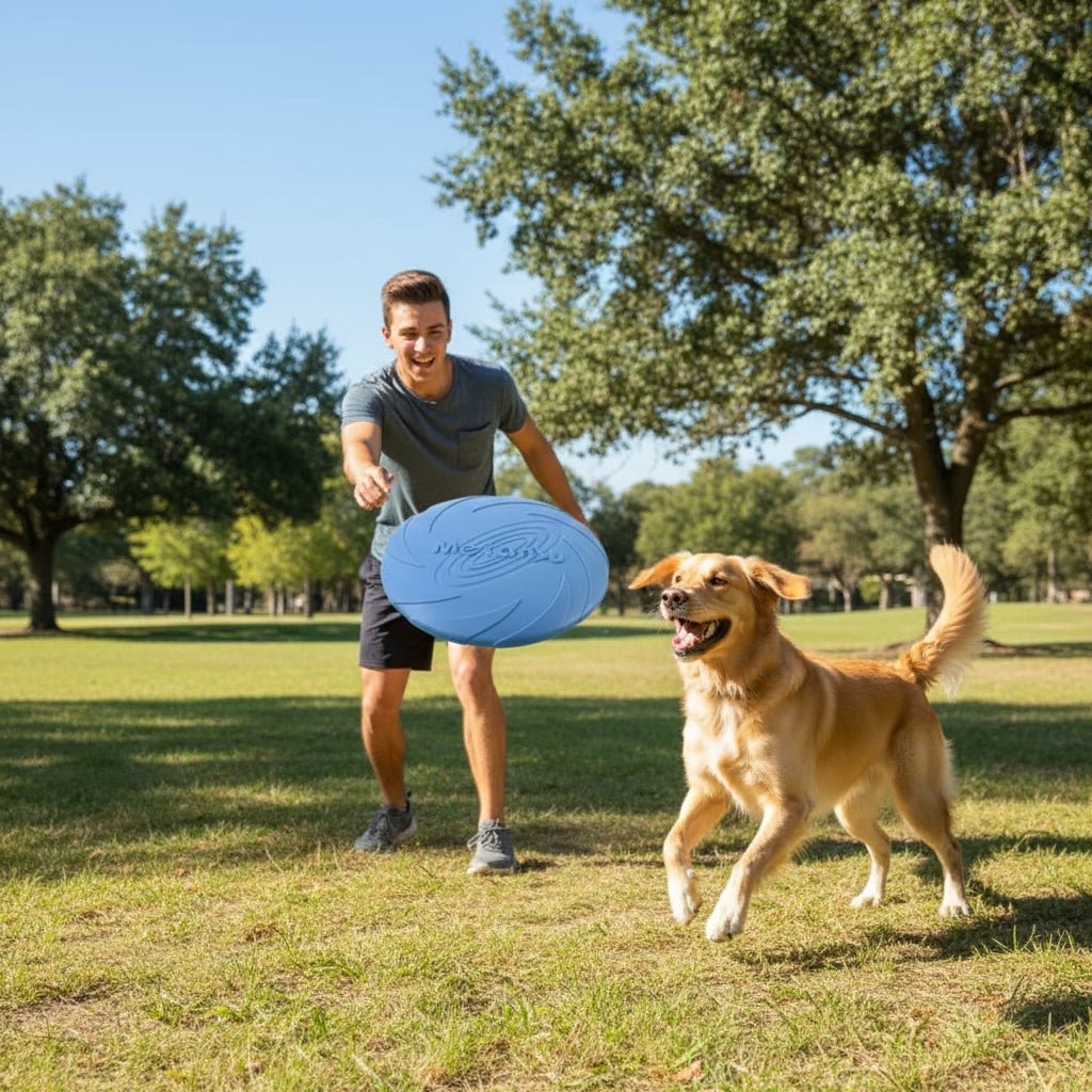 Bite-resistant Dog Flying Disc – Interactive Training & Fetch Toy