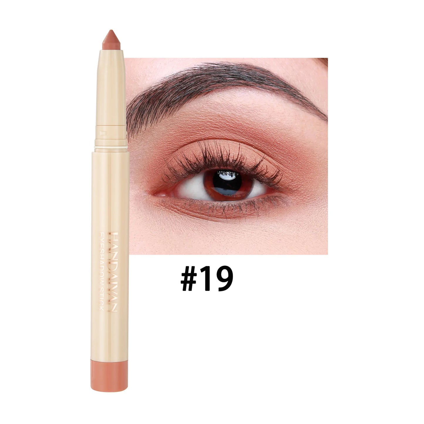 Crayon yeux dual-use – eyeliner et fard à paupières, mat, naturel, adapté pour maquillage de nuit ou clubbing, pointe ajustable