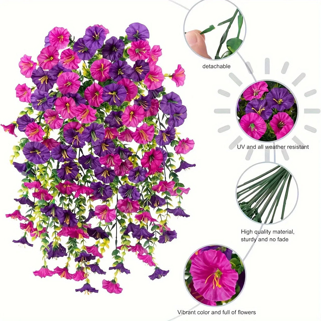 75CM Artificial Hanging Flower Vine – Decorative Fake Plant Garland