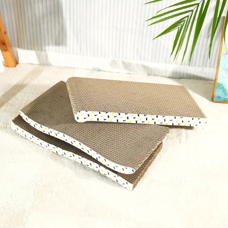 Corrugated Cardboard Cat Scratcher – Durable Scratching Board for Indoor Cats