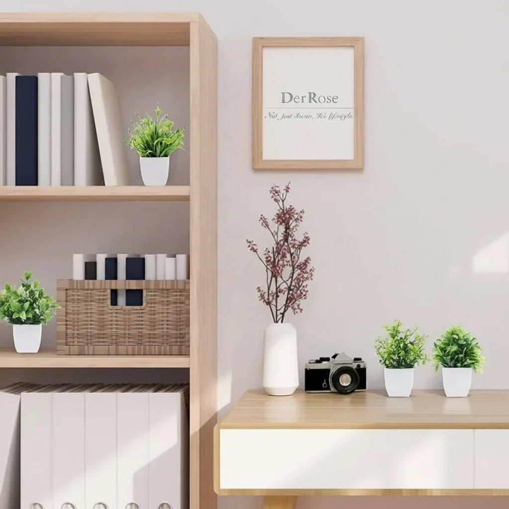 Artificial Eucalyptus Bonsai Plant – Decorative Fake Potted Greenery