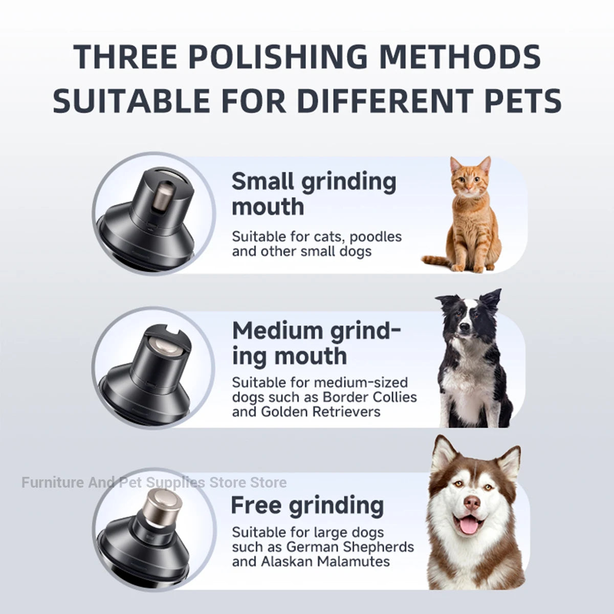 USB Rechargeable Electric Pet Nail Grinder – Nail Trimmer & Polishing Tool for Dogs & Cats