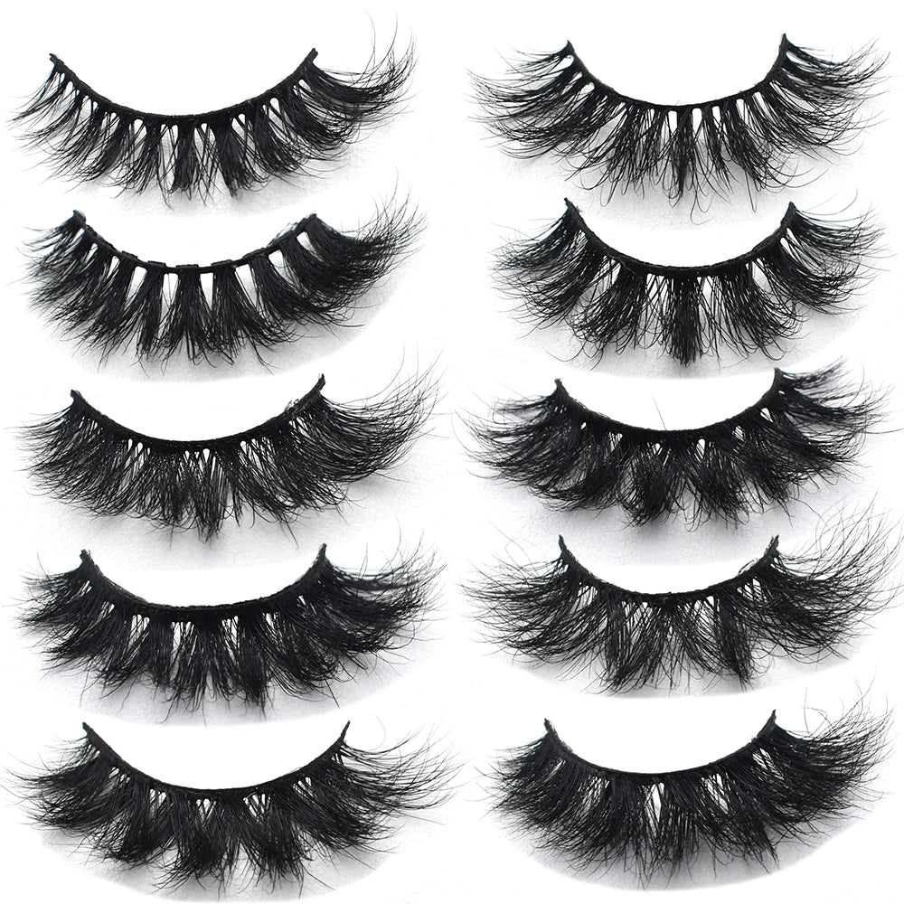 Faux cils en vison en gros — cils doux, duveteux et naturels, parfaits pour extensions de cils et usage professionnel