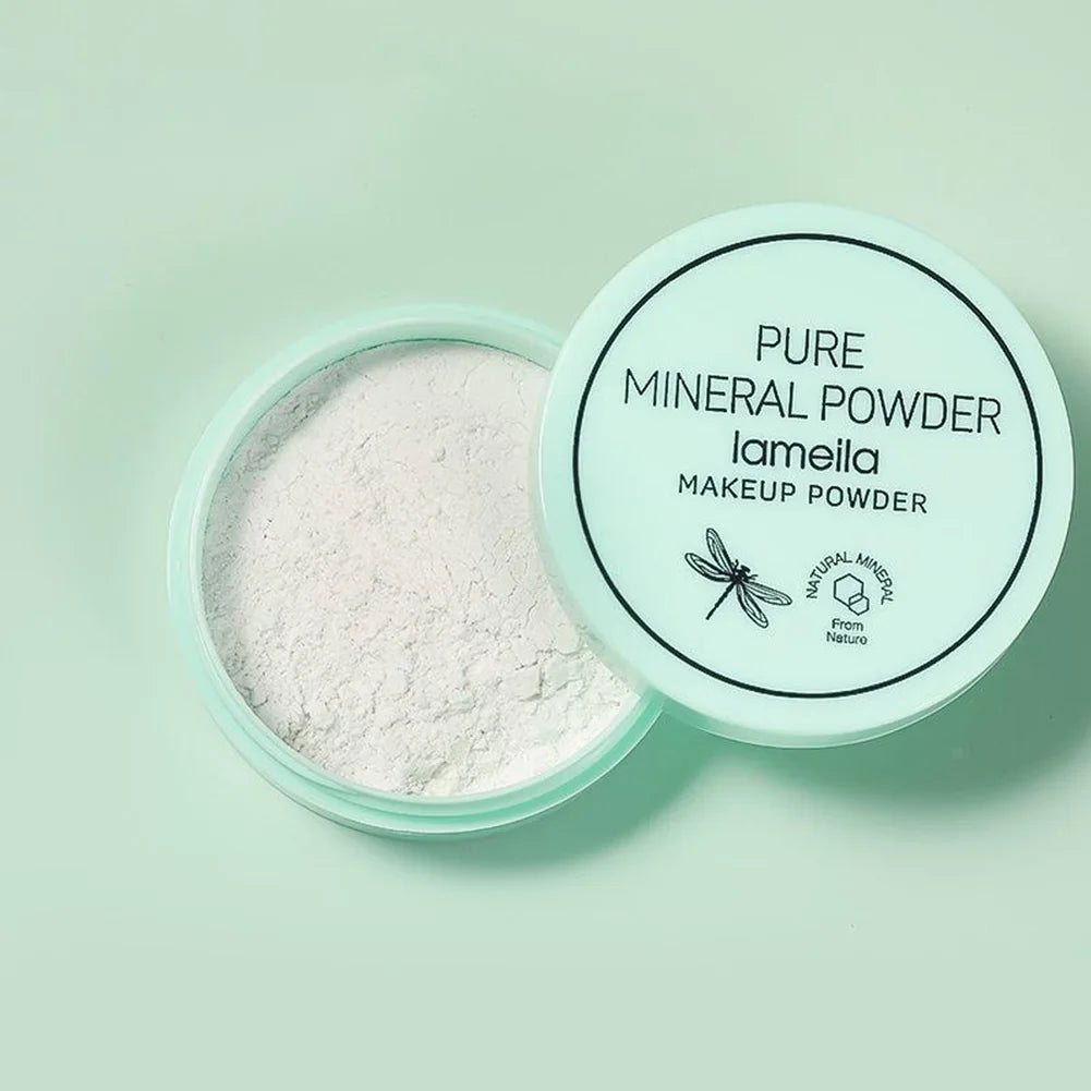 Poudre Minérale Waterproof pour le Visage – Contrôle du Sébum, Poudre Fixante Translucide, Haute Couvrance, Fixateur de Maquillage pour Femme