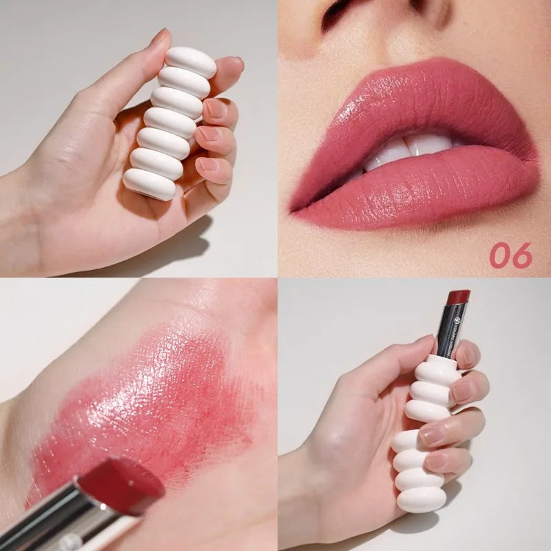 Rouge à lèvres pailleté caméléon — Multi-usage pour lèvres et paupières | Fini nacré violet, rose et métallique | Gloss et rouge à lèvres polyvalent pour maquillage éclatant