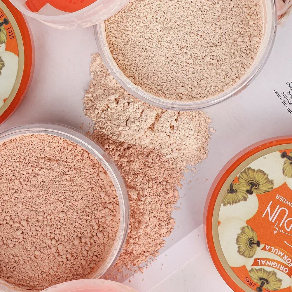 Poudre minérale waterproof pour le visage – Contrôle de l’huile, poudre fixante translucide, haute couvrance, maquillage pour femmes