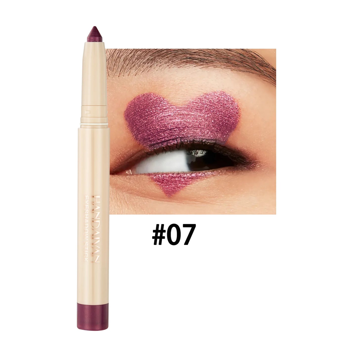 Crayon yeux dual-use – eyeliner et fard à paupières, mat, naturel, adapté pour maquillage de nuit ou clubbing, pointe ajustable