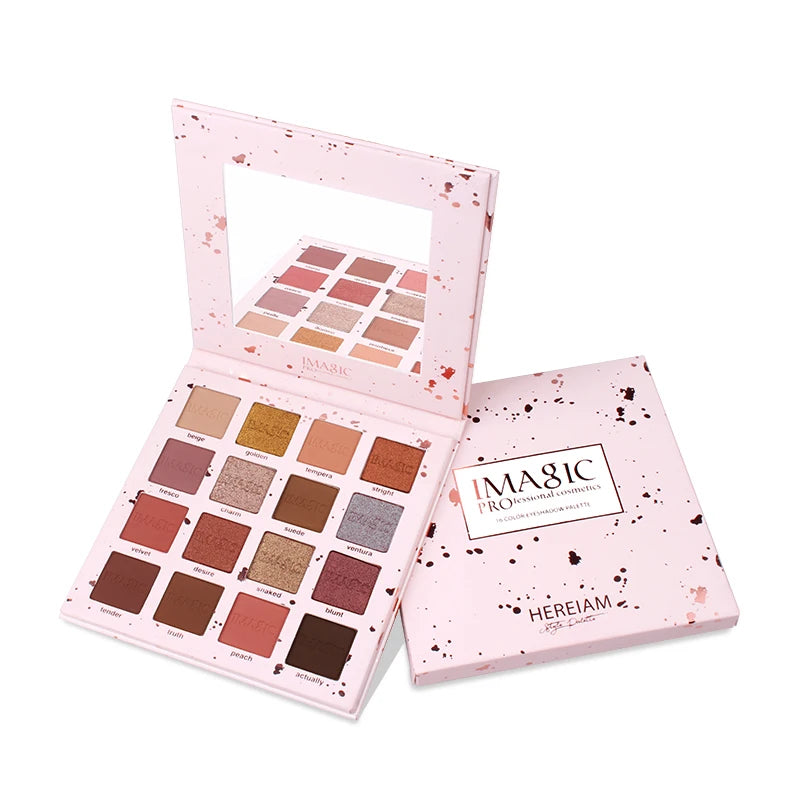 Palette fards à paupières, mats et nacrés, paillettes, waterproof, poudre pour yeux et corps, blush et highlighter
