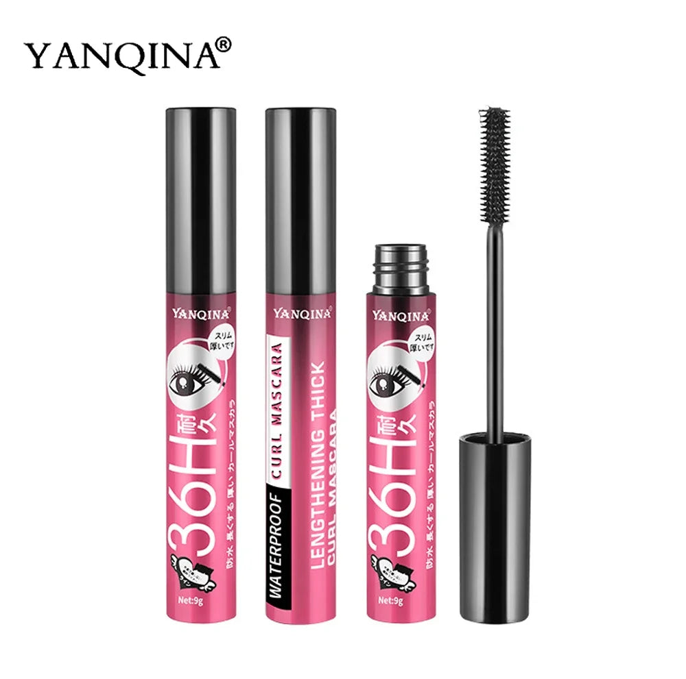 Mascara noir 36H waterproof fibres de soie 3D volume et allongeant