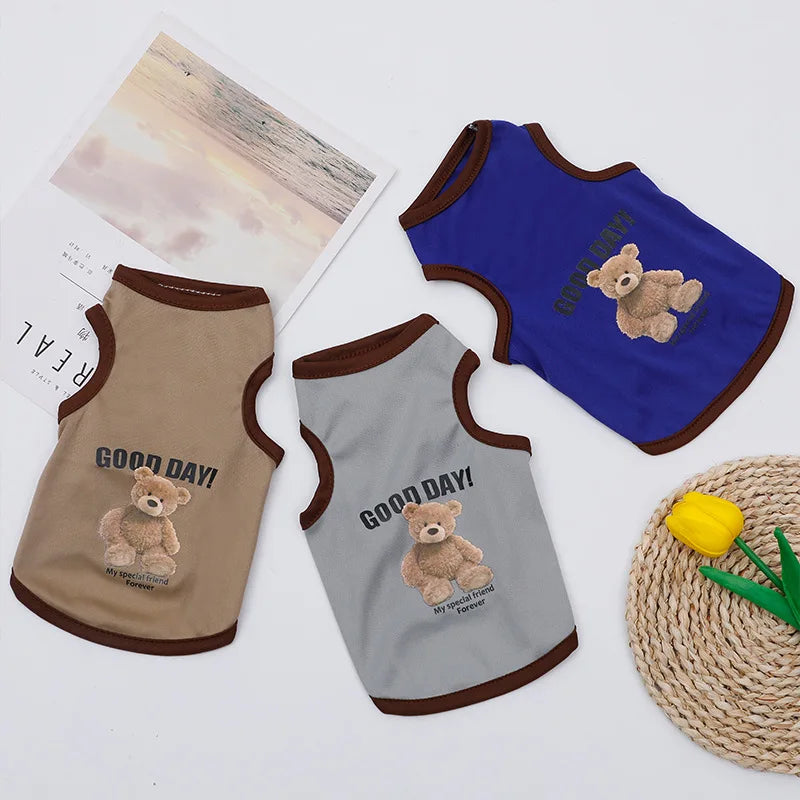 Breathable Summer Pet Vest – Lightweight Clothes for Dogs & Cats