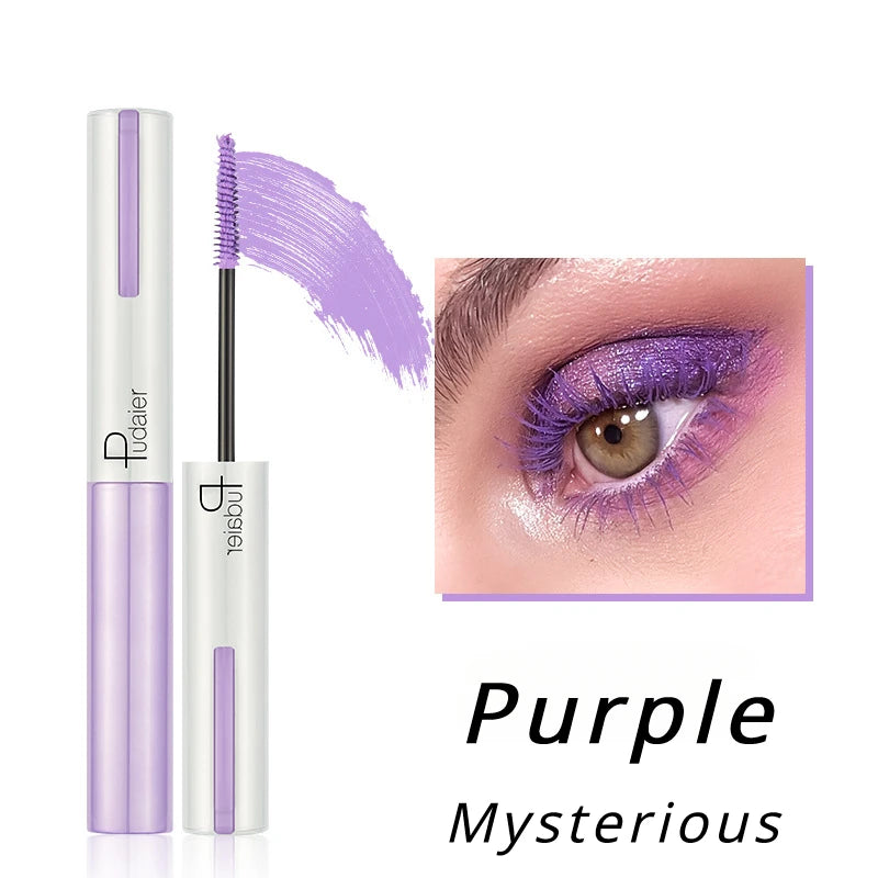 Mascara blanc 4D soyeux cils naturels longue tenue waterproof volume et courbure