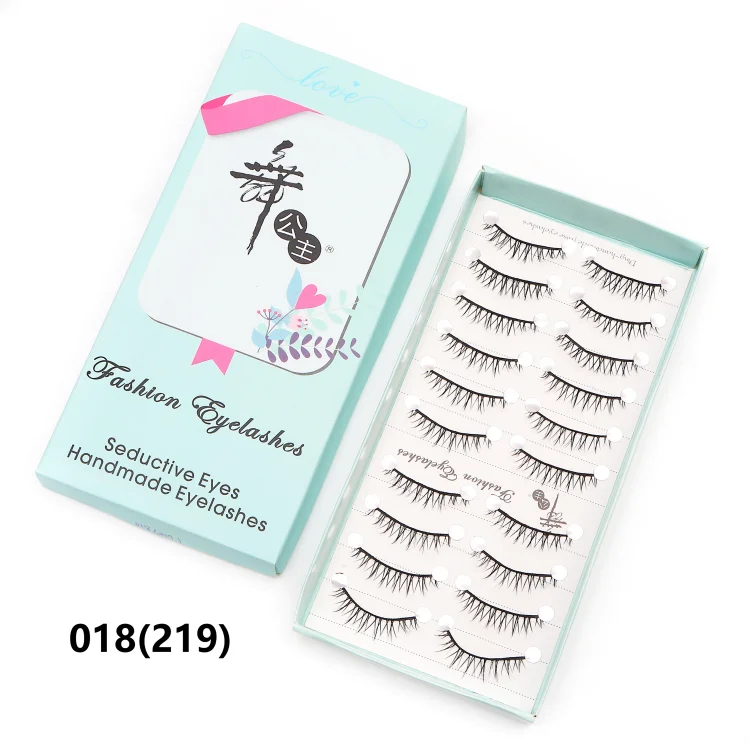 10 paires de cils naturels – Cils manga en bande complète, maquillage – Vente en gros, dropshipping, extensions de cils, faux cils style anime