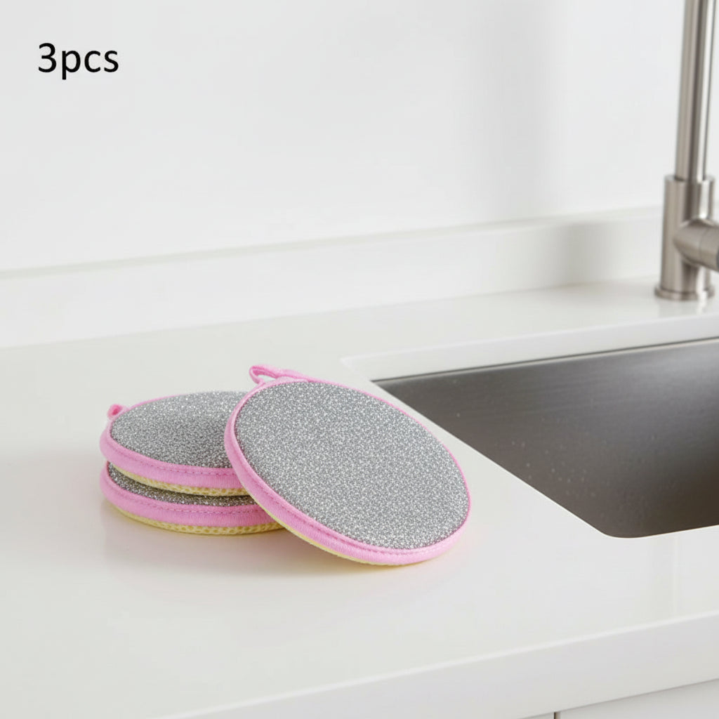 Reusable Double-Sided Dishwashing Sponges – Kitchen Cleaning Sponge Set