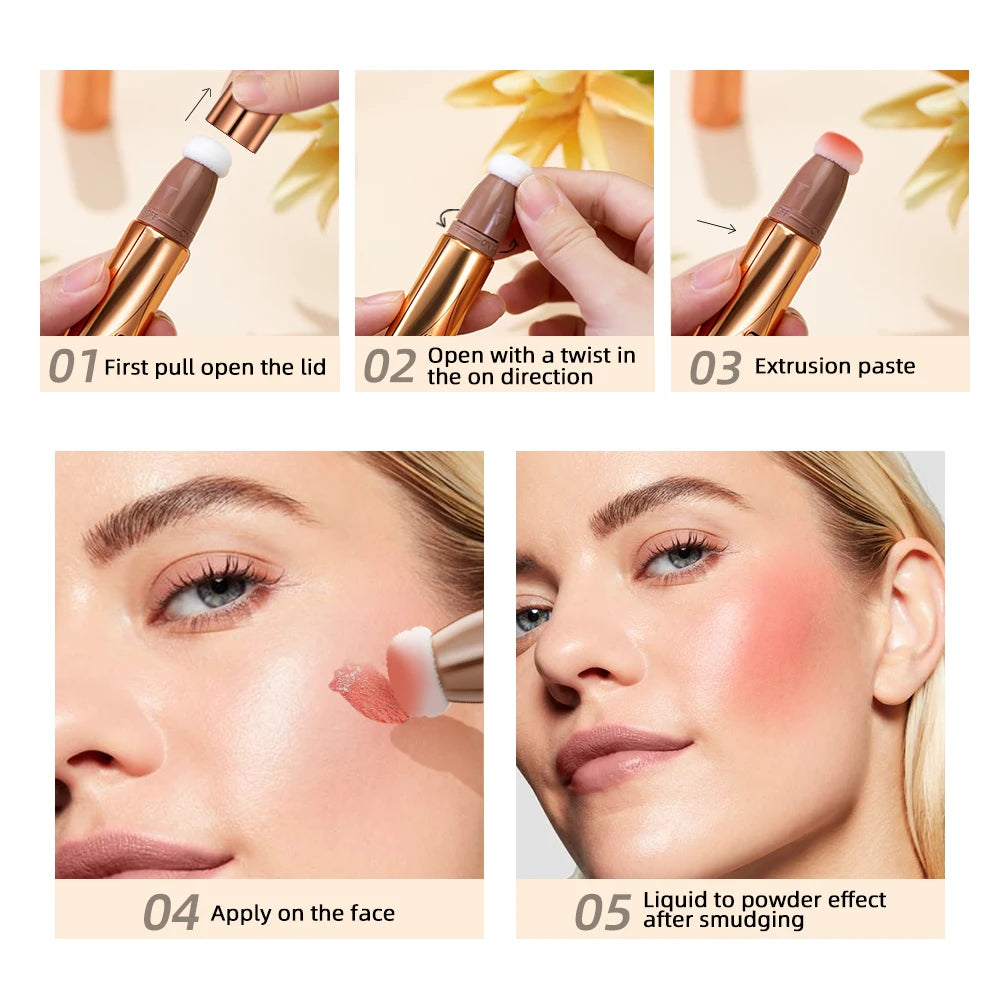 Contour Liquide 2-en-1 – Highlighter et Blush Hydratant