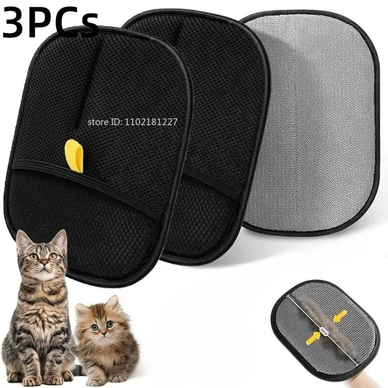 Double-Sided Pet Hair Removal Glove – Reusable Fur Cleaner for Furniture & Clothing