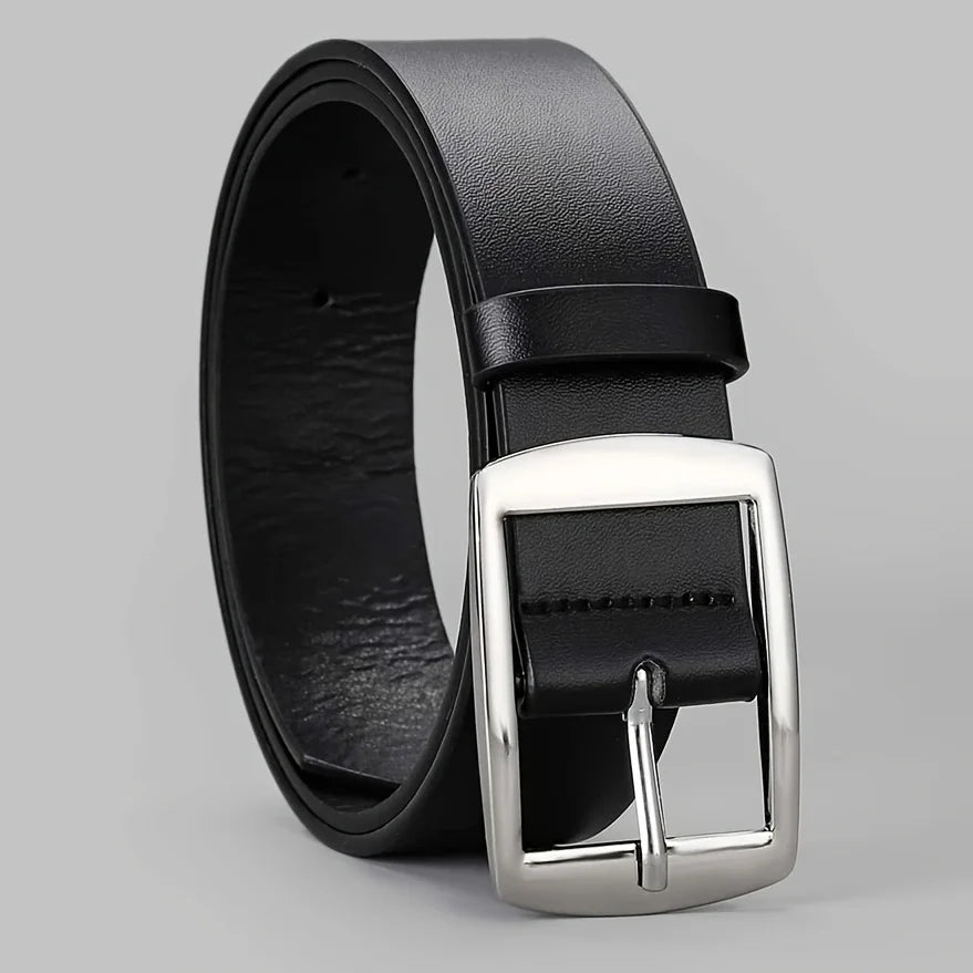 « Ceinture Homme Luxe – Cuir PU, Boucle Métal »